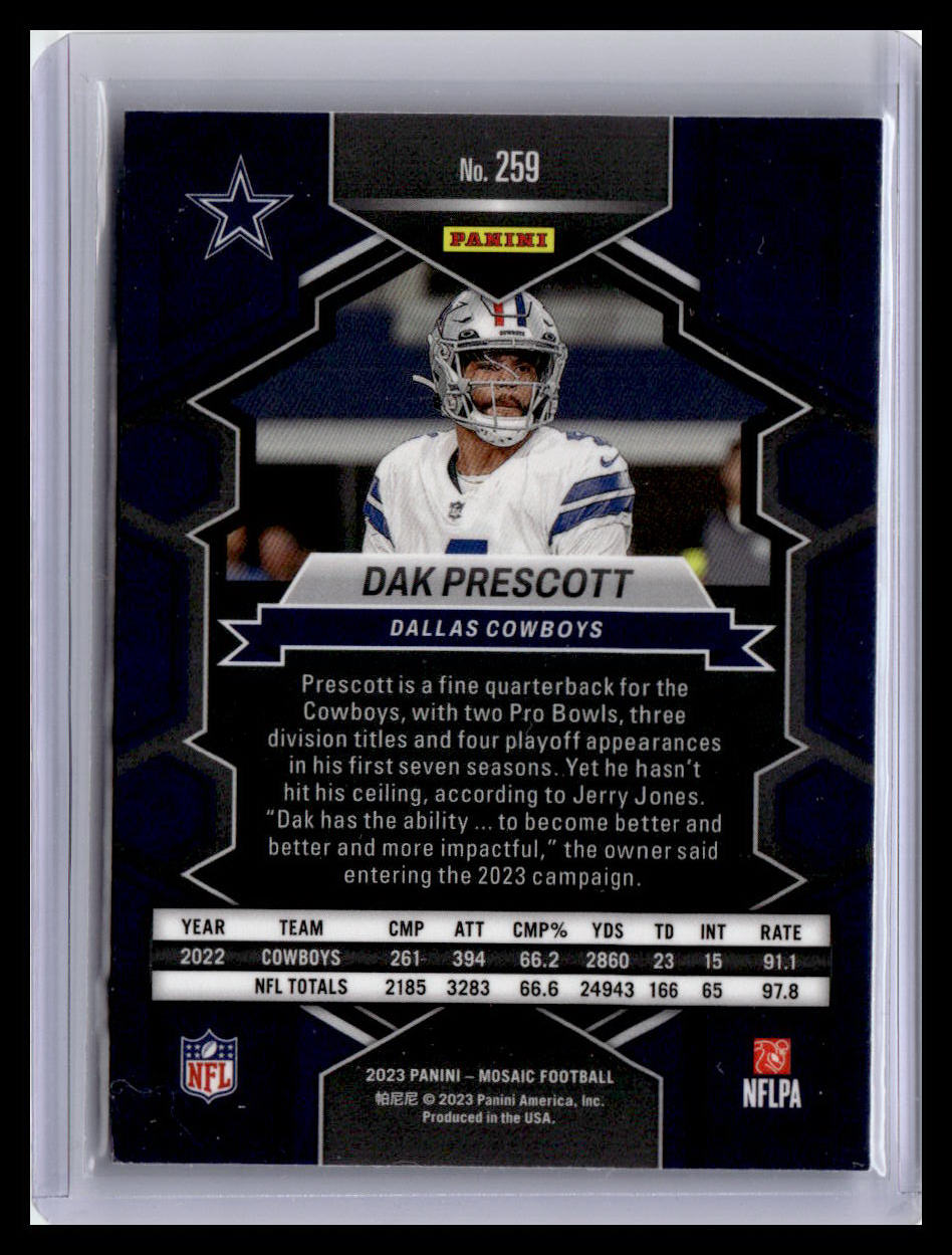 2023 Panini Mosaic #259 Dak Prescott