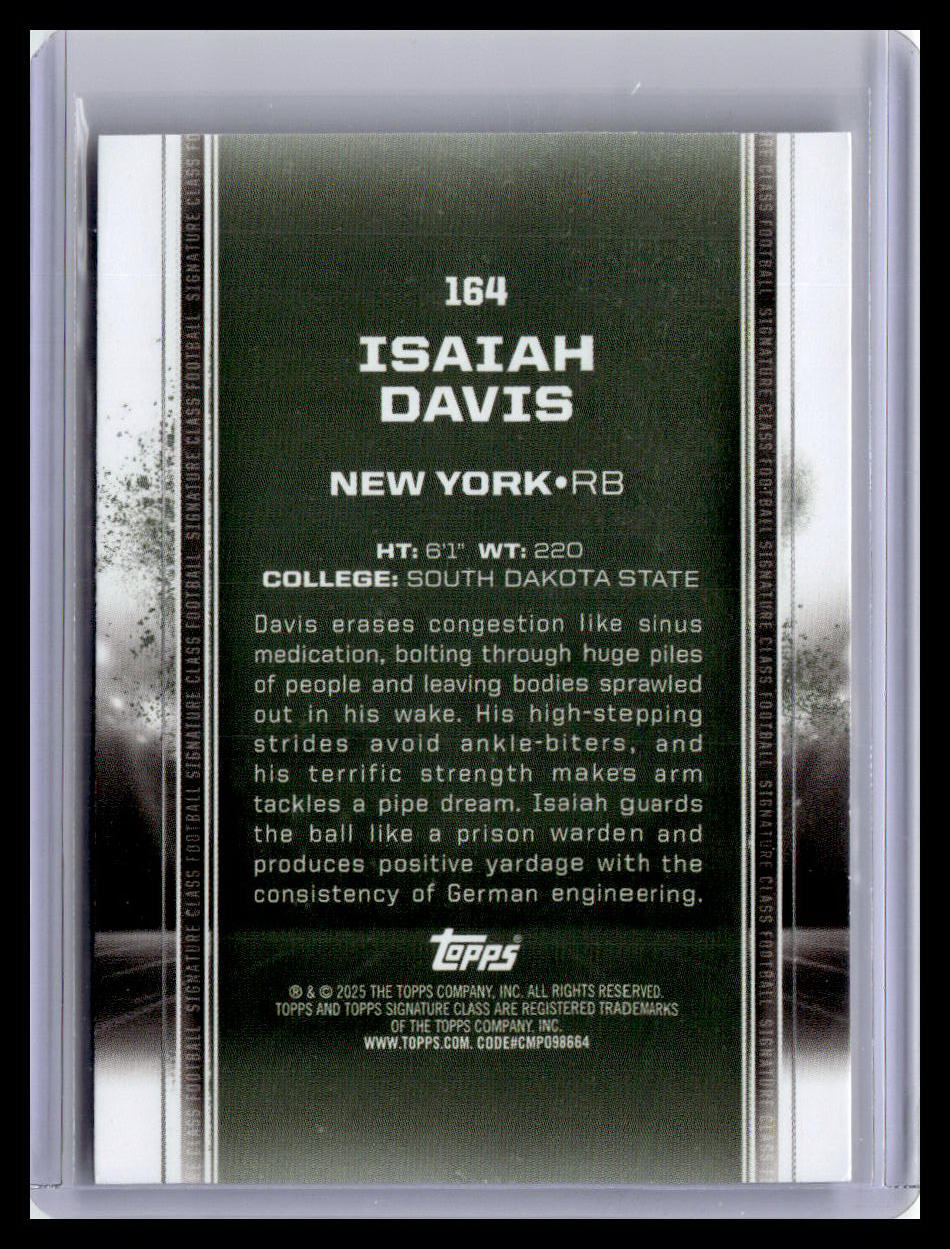 2024 Topps Signature Class #164 Isaiah Davis Bronze