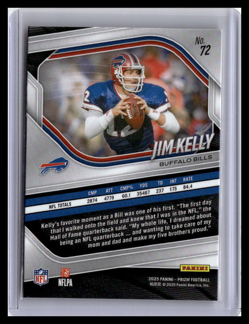 2025 Panini Prizm #72 Jim Kelly