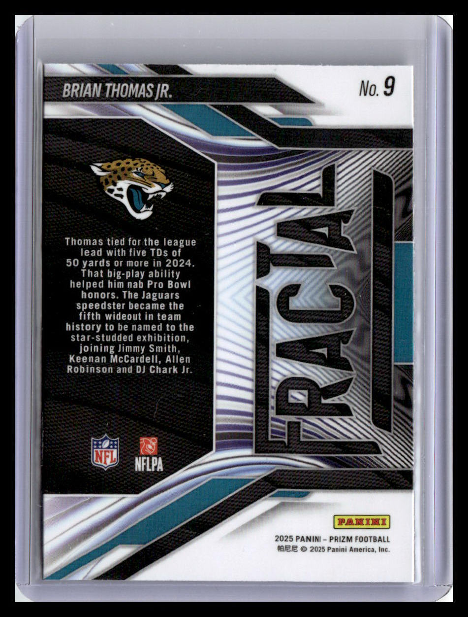 2025 Panini Prizm #9 Brian Thomas Jr. Fractal