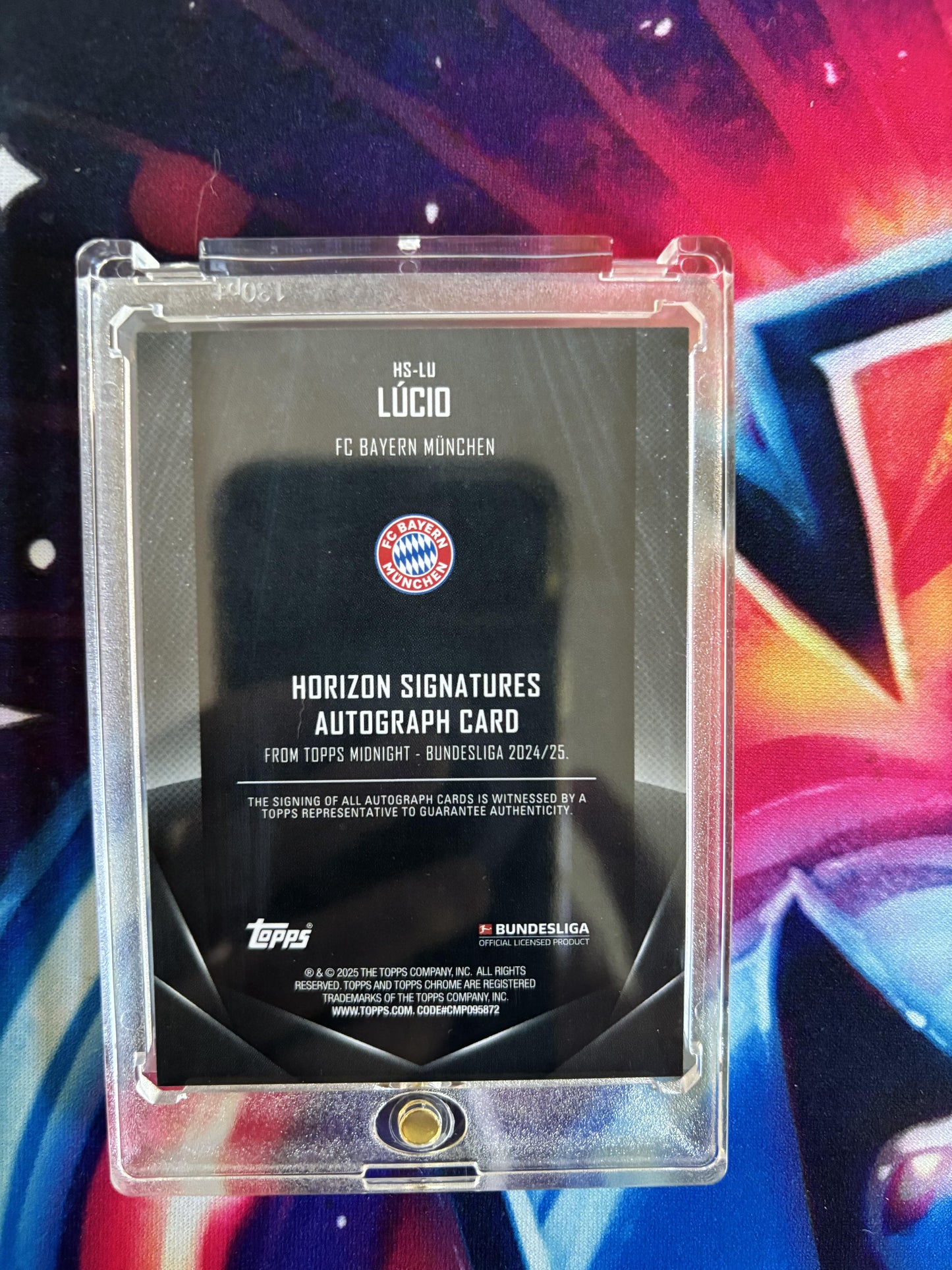 2024-25 Topps Midnight Bundesliga #HS-LU Lúcio Horizon Signatures 58/75