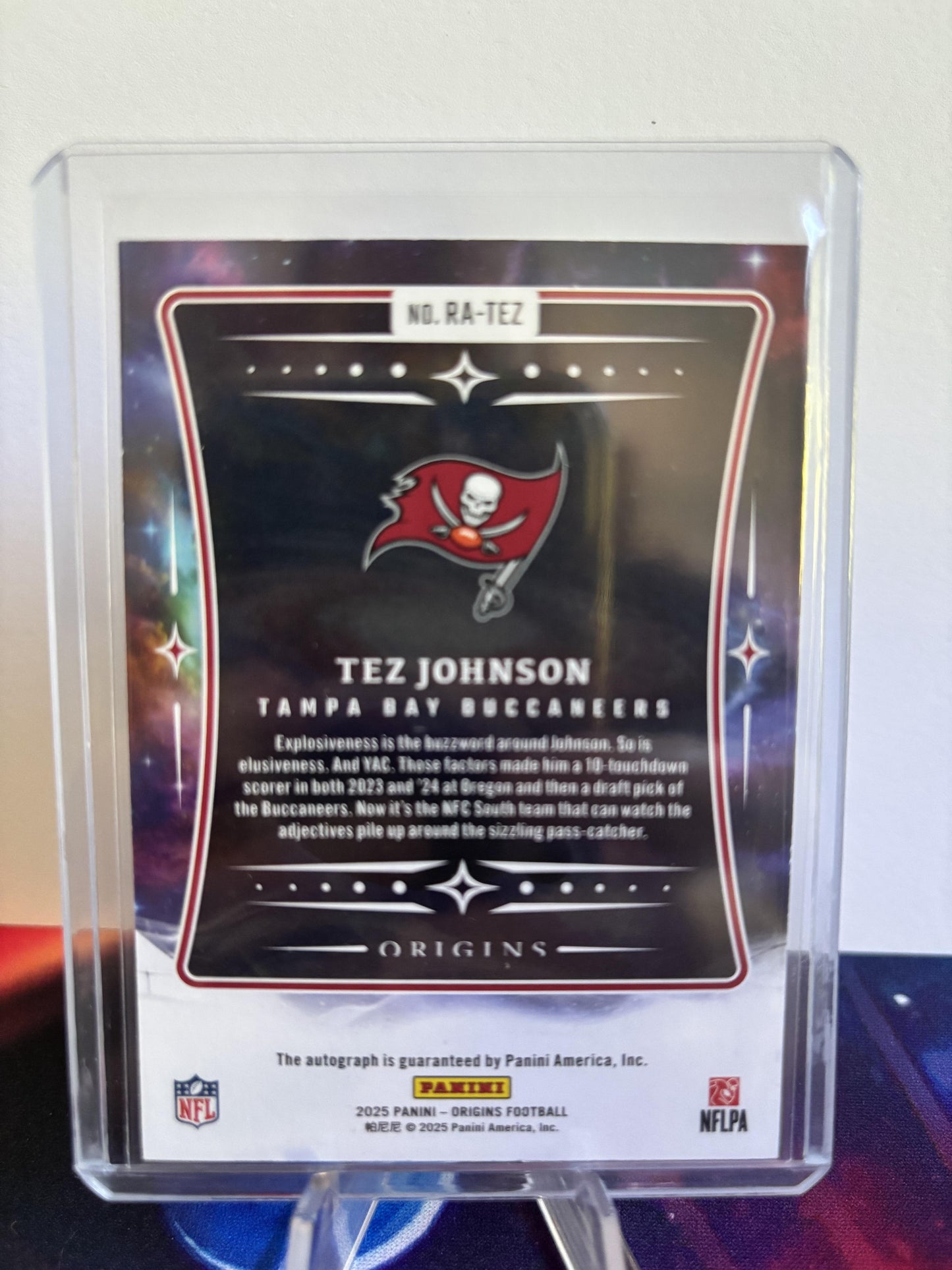 2025 Panini Origins #RA-TJO Tez Johnson Rookie Autographs Red 20/99