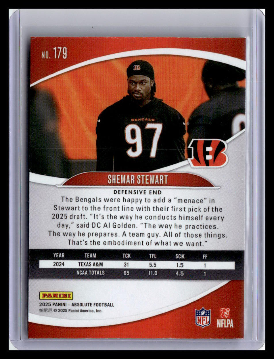 2025 Panini Absolute Countdown Calendar #179 Shemar Stewart