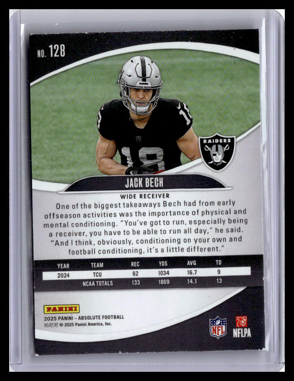 2025 Panini Absolute Countdown Calendar #128 Jack Bech