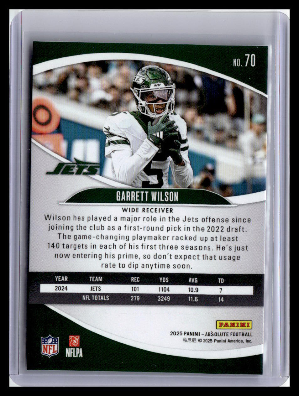 2025 Panini Absolute Countdown Calendar #70 Garrett Wilson