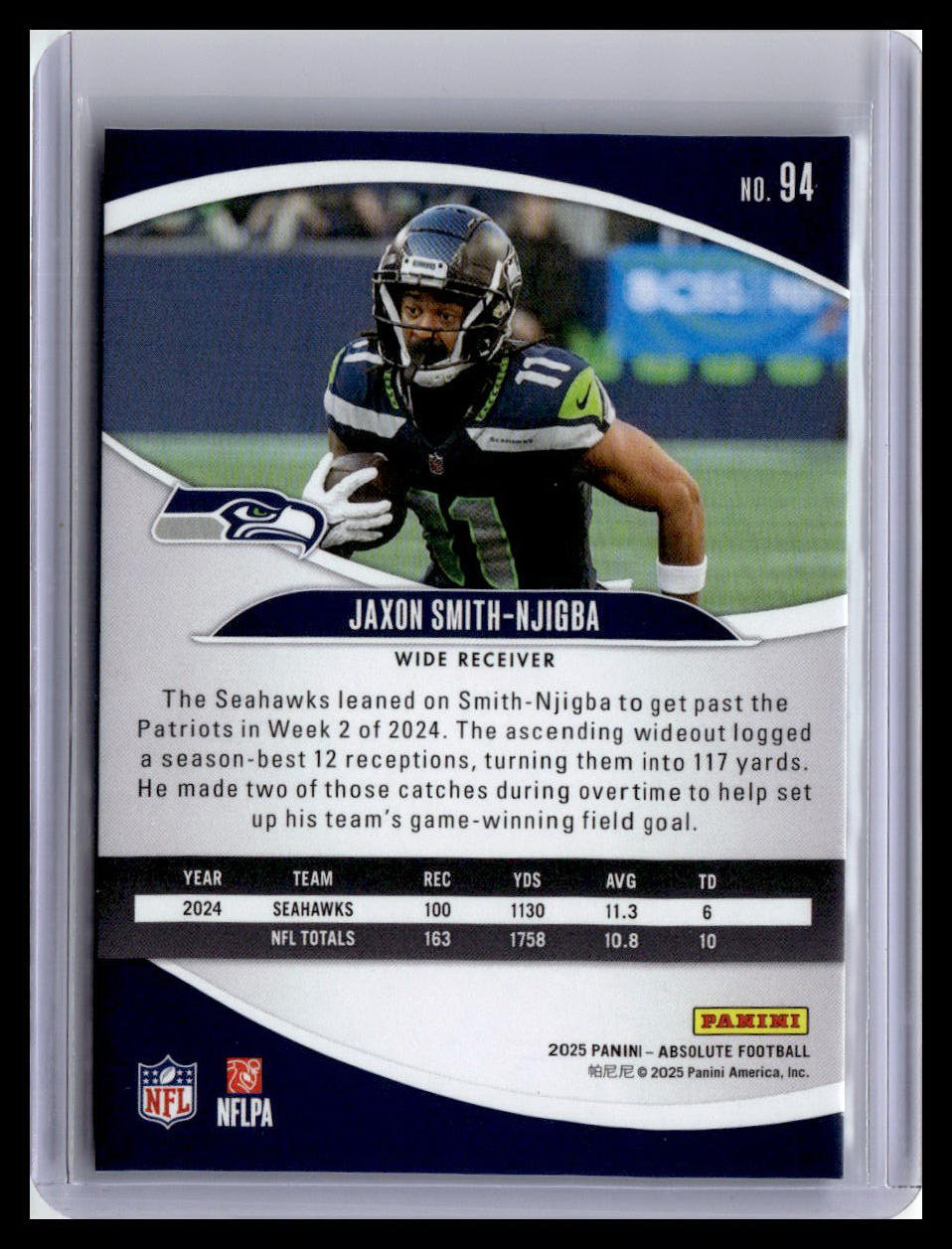2025 Panini Absolute Countdown Calendar #94 Jaxon Smith-Njigba