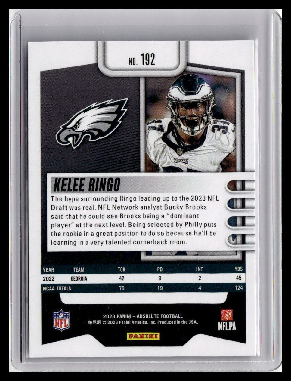 2023 Panini Absolute #192 Kelee Ringo