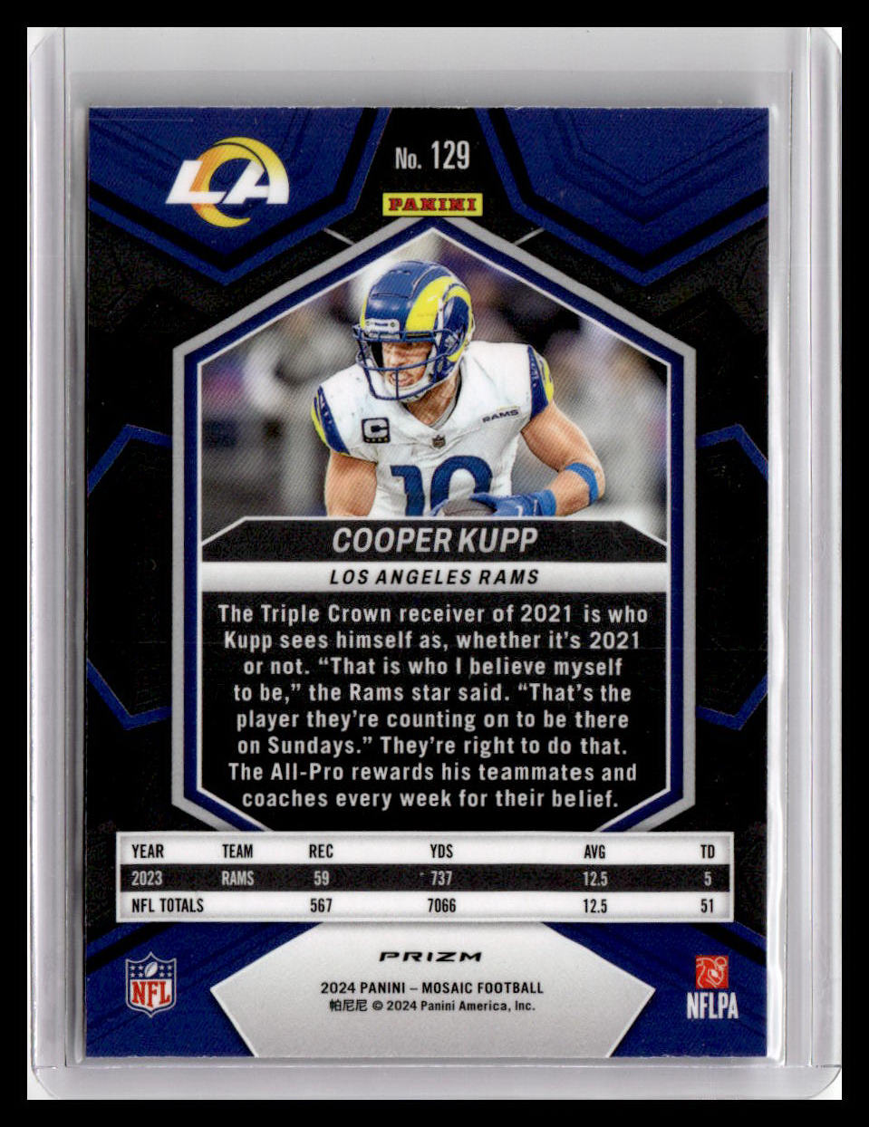 2024 Panini Mosaic #129 Cooper Kupp Mosaic