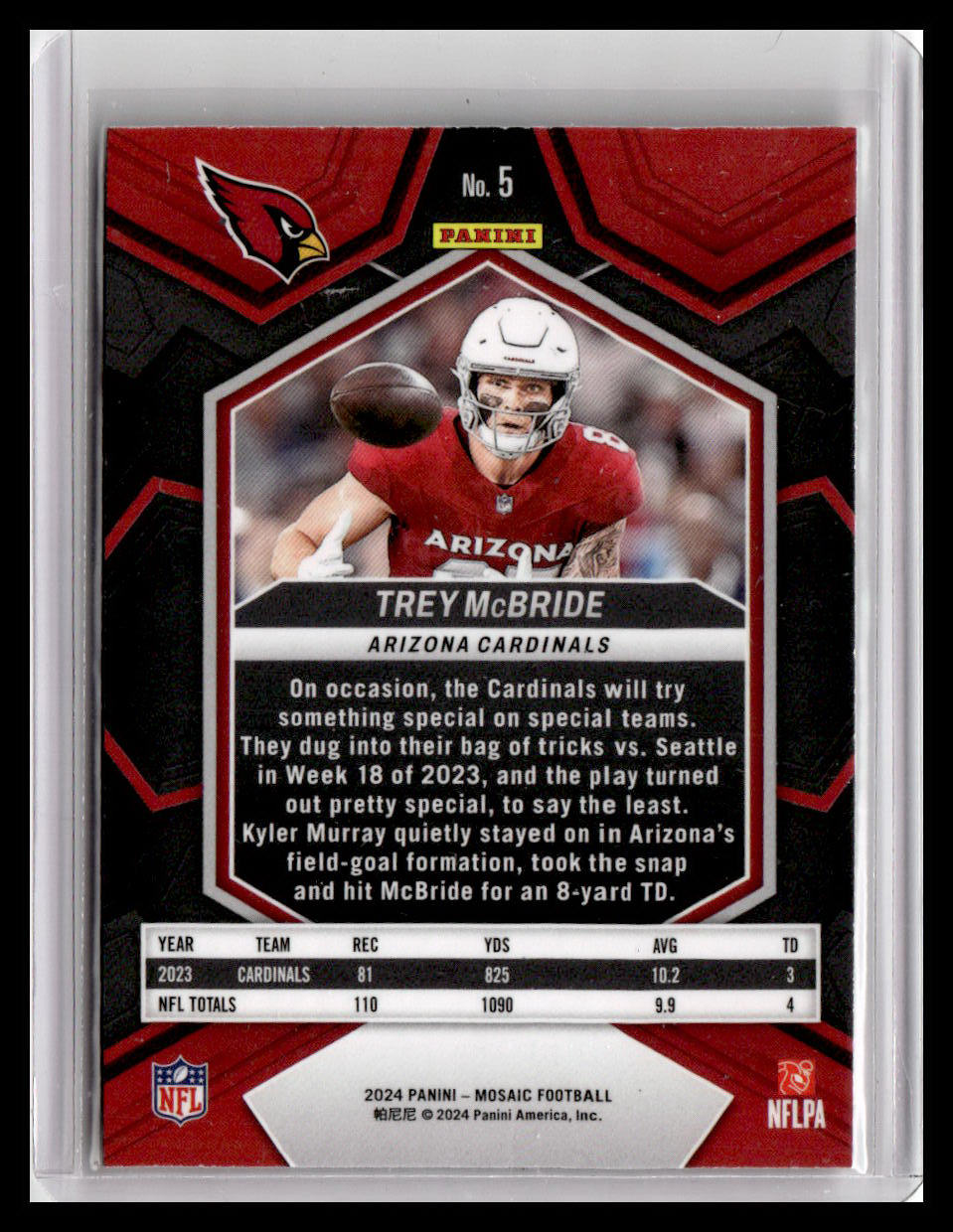 2024 Panini Mosaic #5 Trey McBride