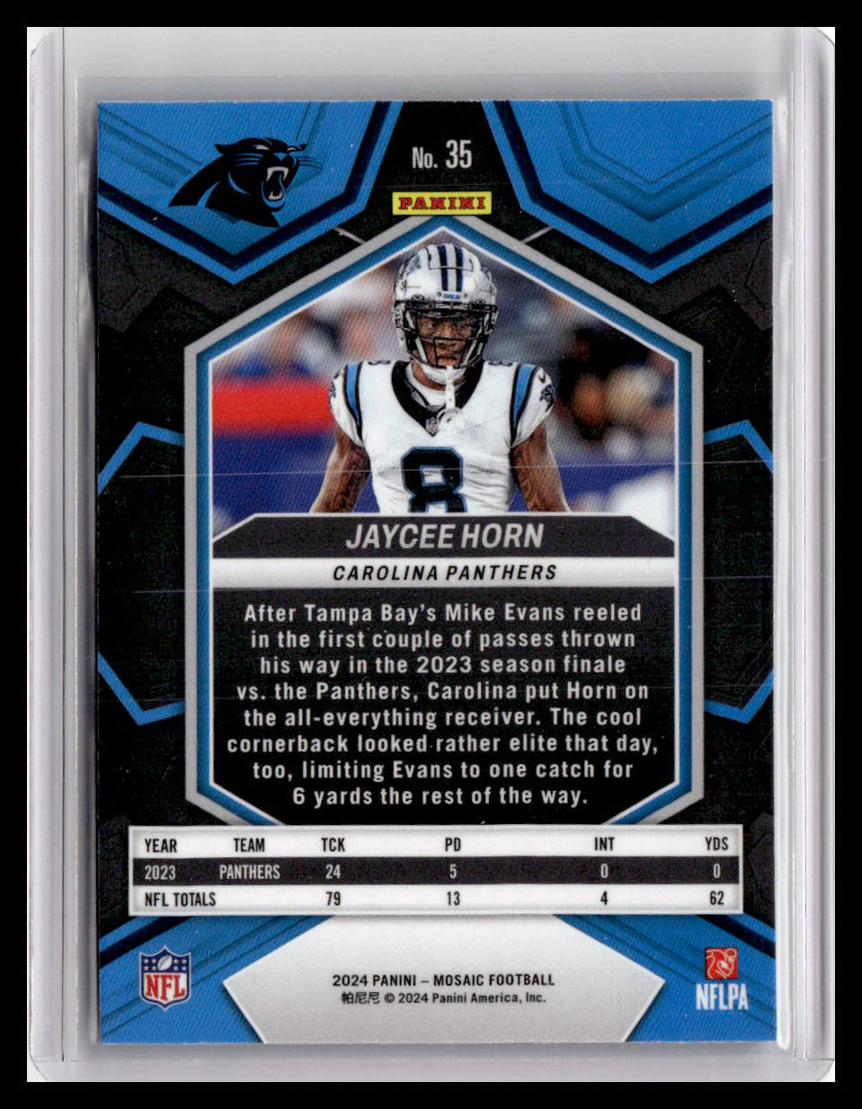 2024 Panini Mosaic #35 Jaycee Horn