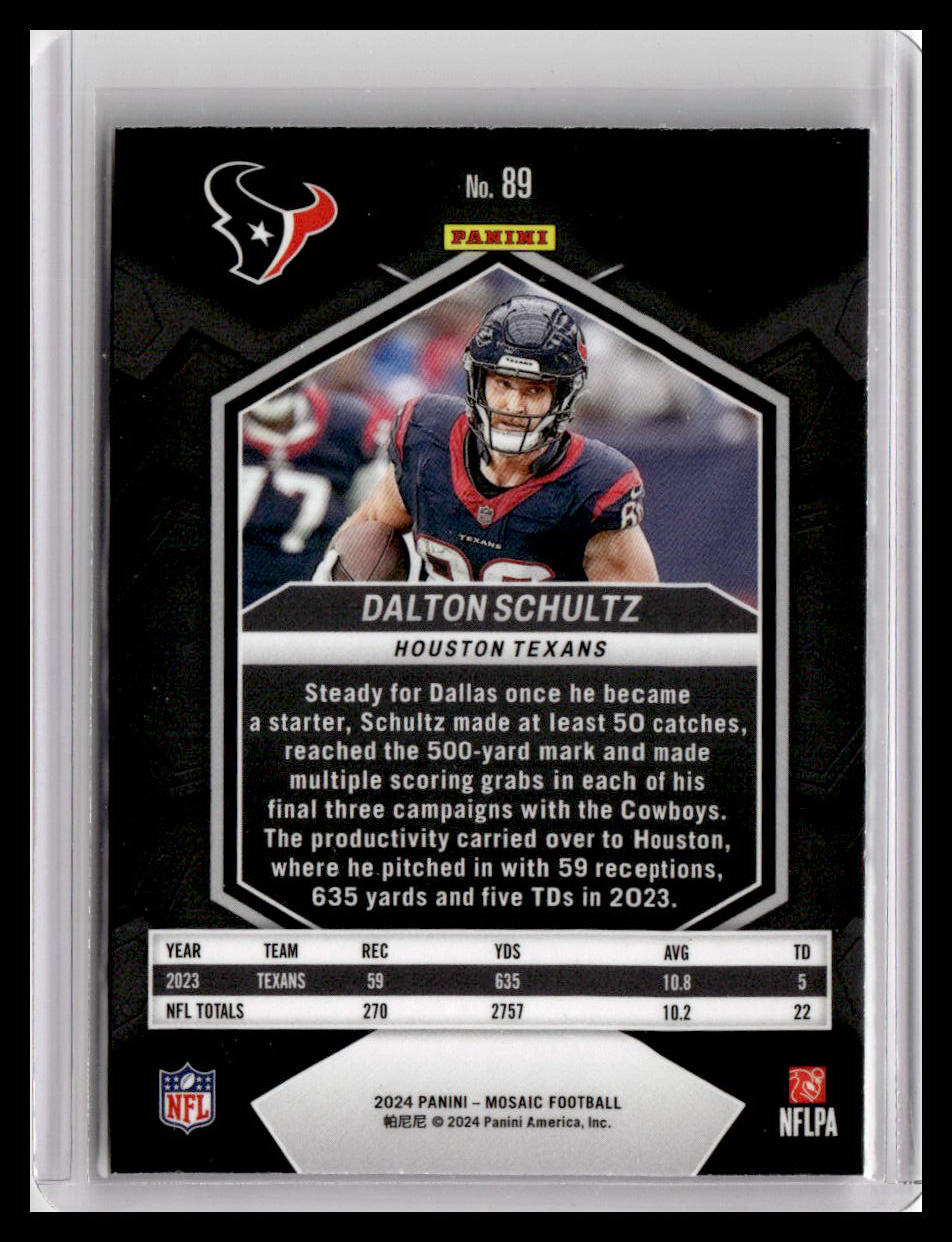 2024 Panini Mosaic #89 Dalton Schultz