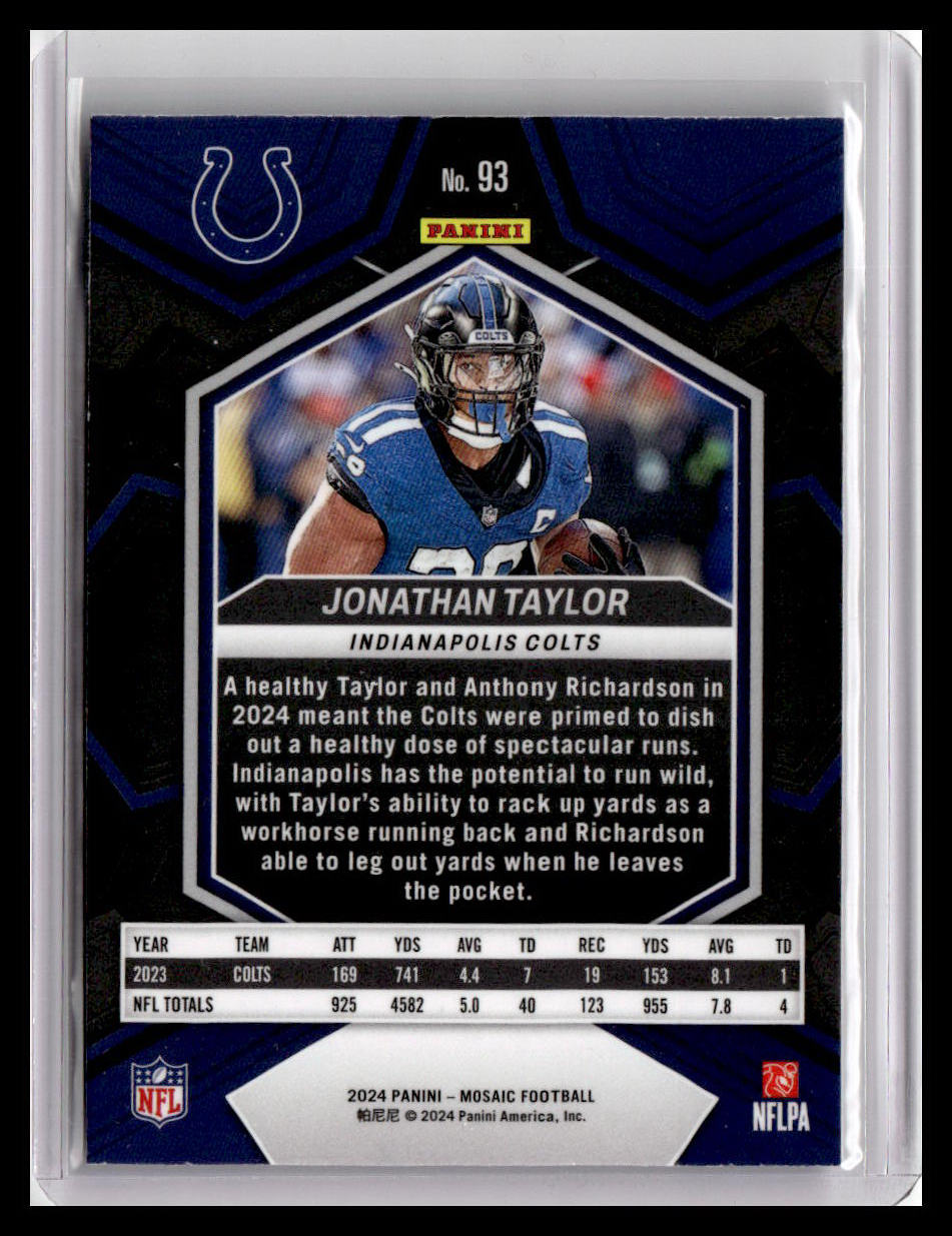 2024 Panini Mosaic #93 Jonathan Taylor