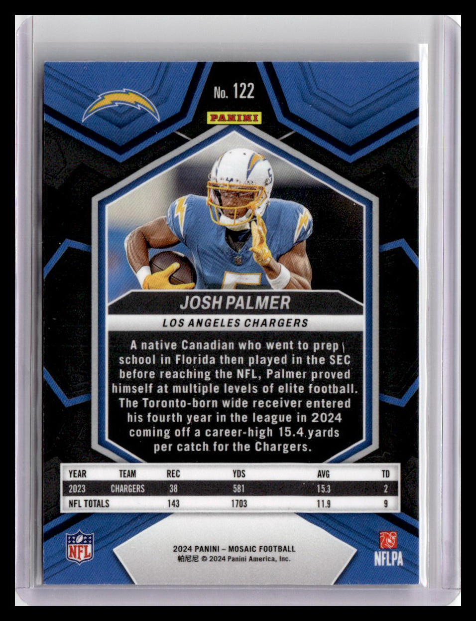 2024 Panini Mosaic #122 Josh Palmer