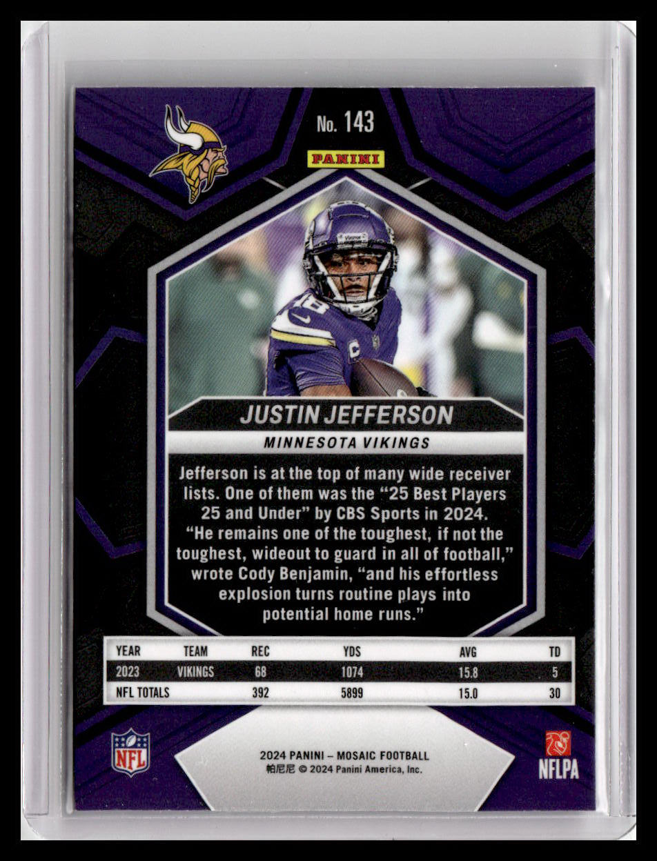 2024 Panini Mosaic #143 Justin Jefferson