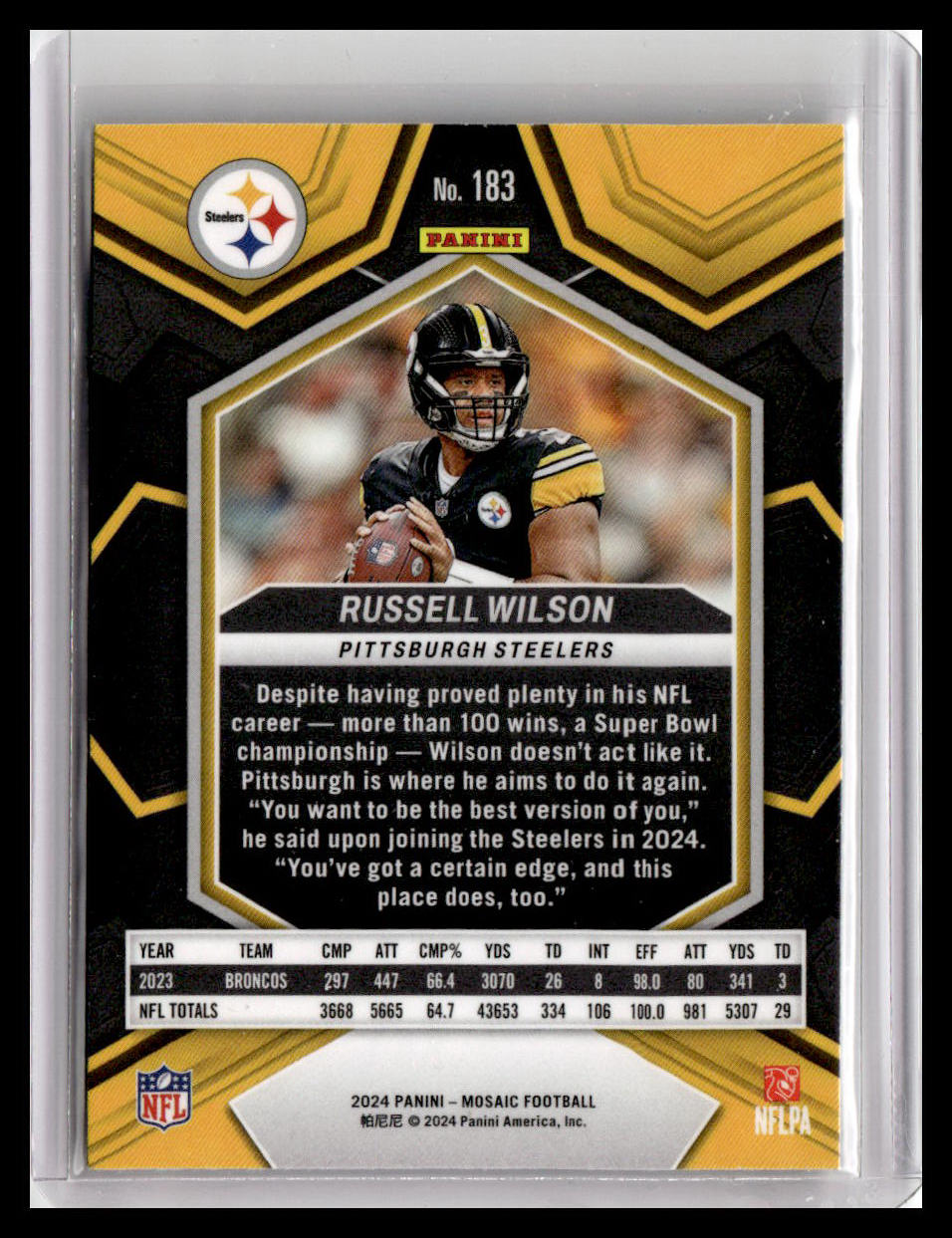 2024 Panini Mosaic #183 Russell Wilson