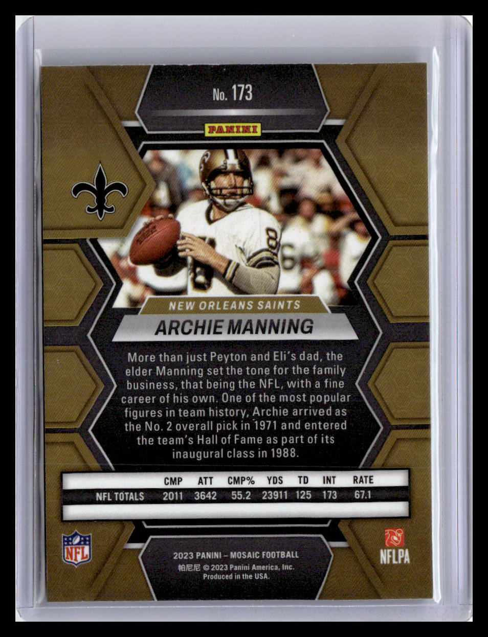 2023 Panini Mosaic #173 Archie Manning