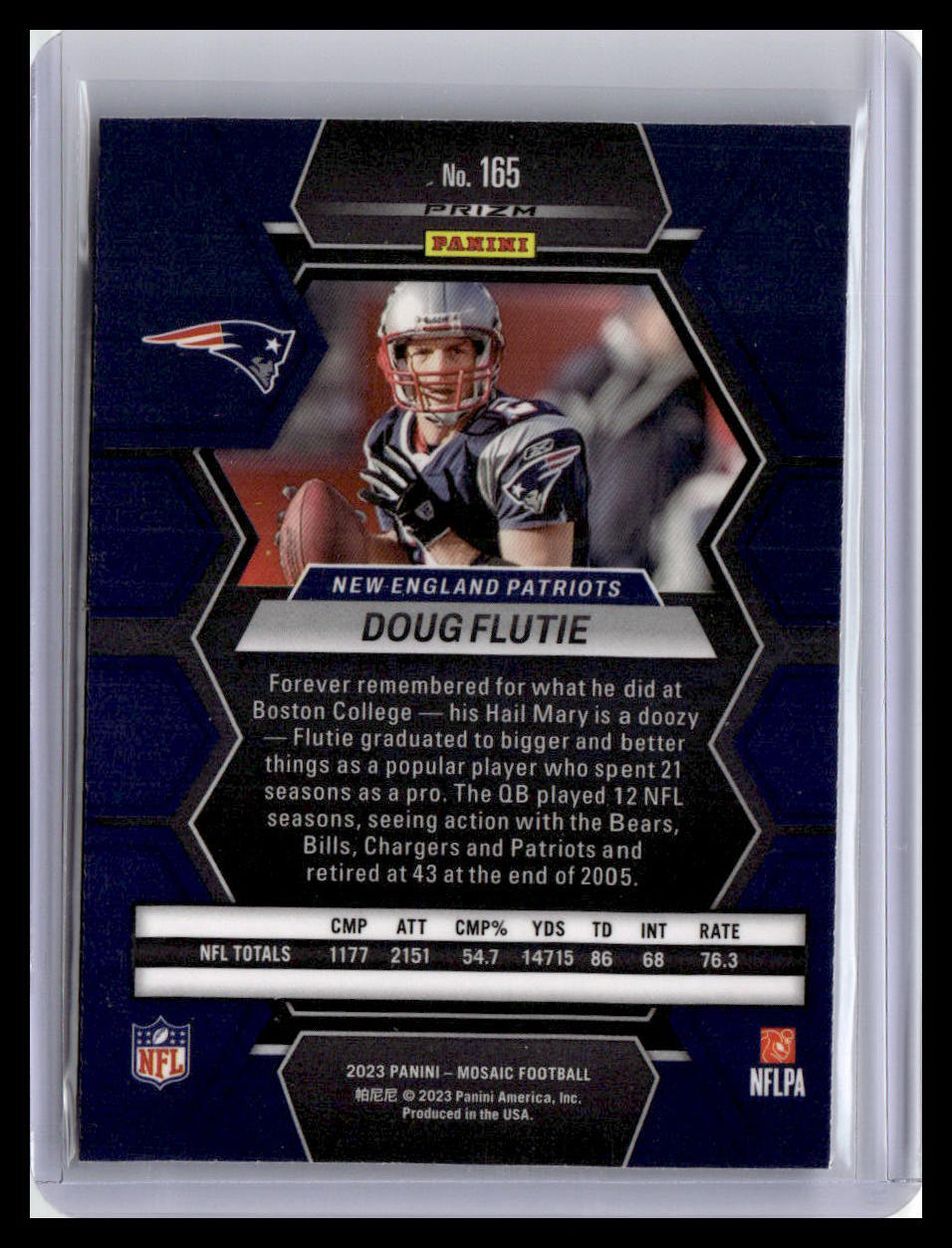 2023 Panini Mosaic #165 Doug Flutie Mosaic