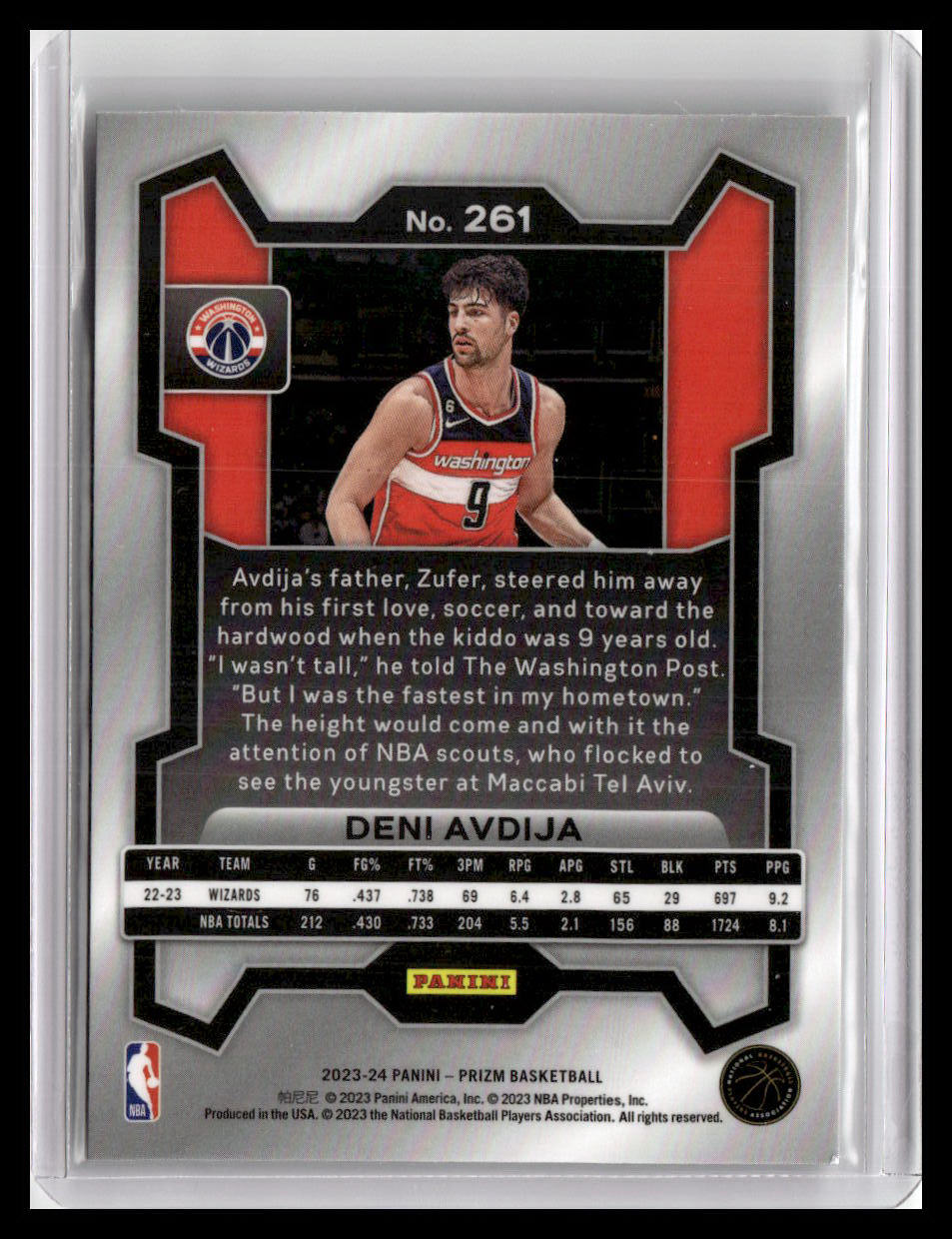 2023-24 Panini Prizm #261 Deni Avdija