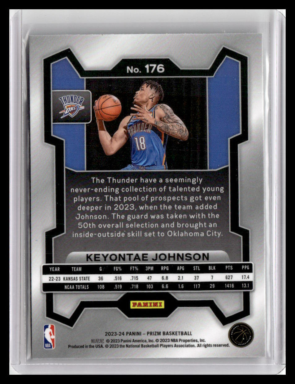 2023-24 Panini Prizm #176 Keyontae Johnson