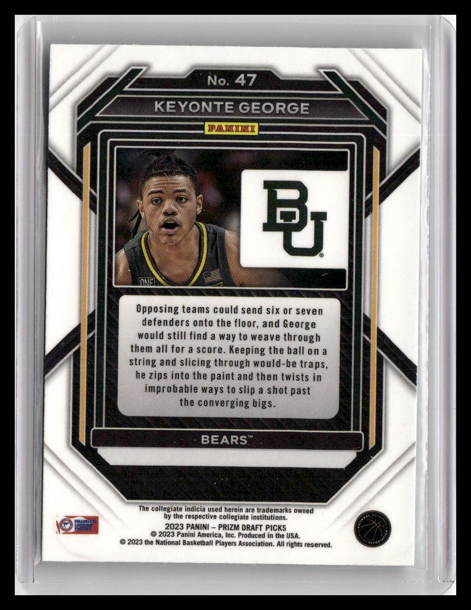 2023 Panini Prizm Draft Picks #47 Keyonte George