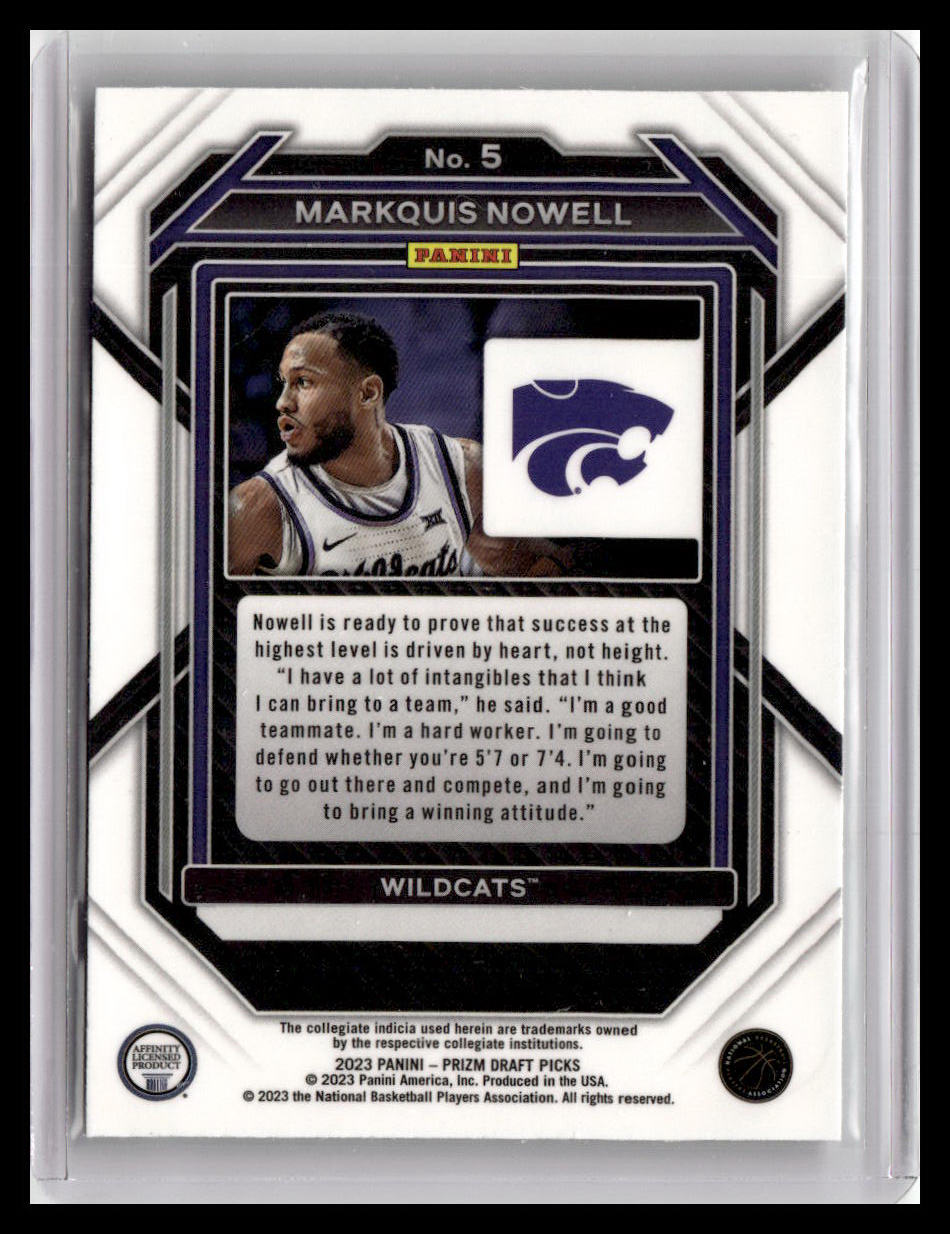 2023 Panini Prizm Draft Picks #5 Markquis Nowell