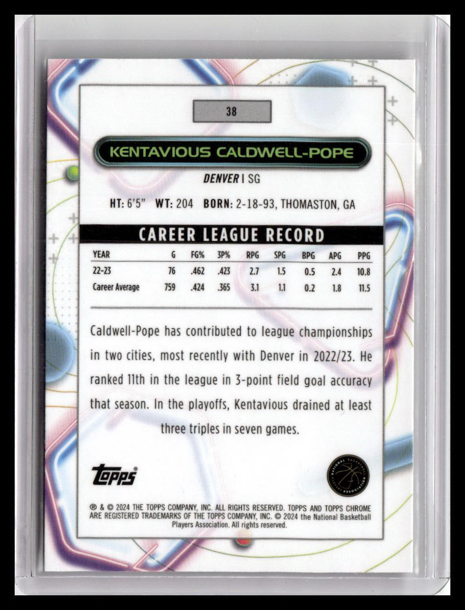 2023-24 Topps Chrome Cosmic #38 Kentavious Caldwell-Pope