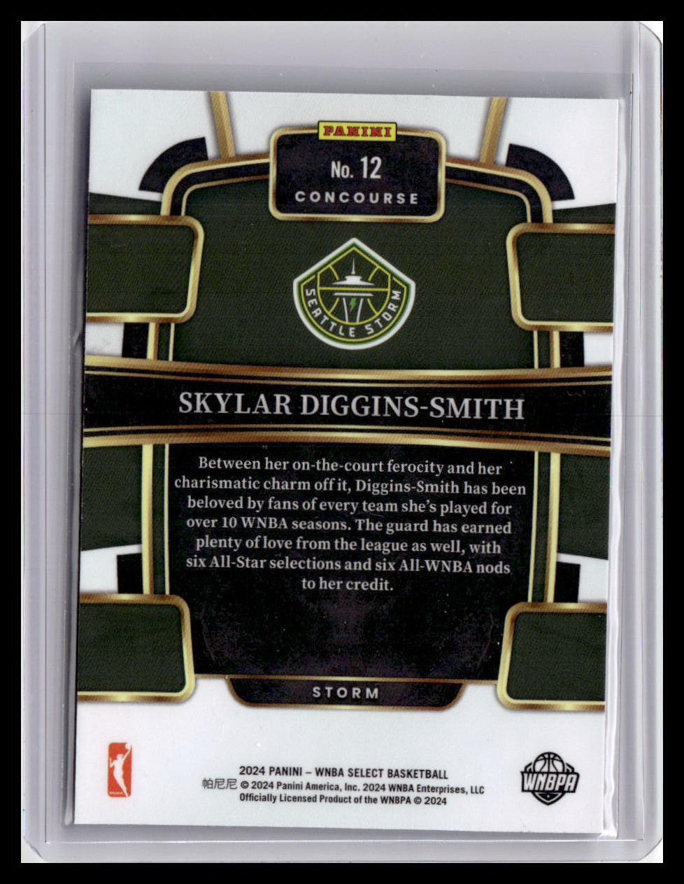 2024 Panini Select WNBA #12 Skylar Diggins-Smith