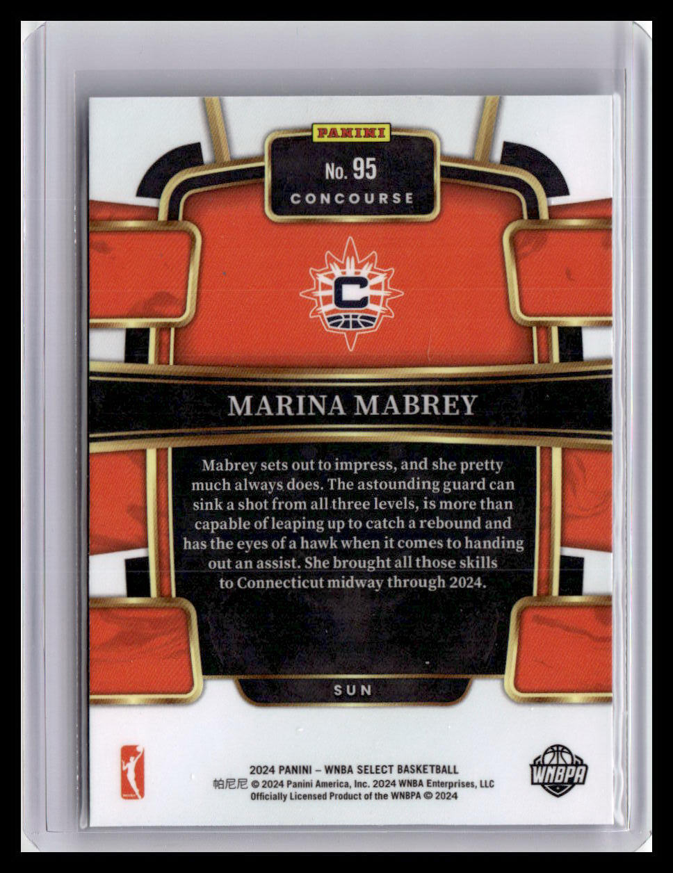 2024 Panini Select WNBA #95 Marina Mabrey