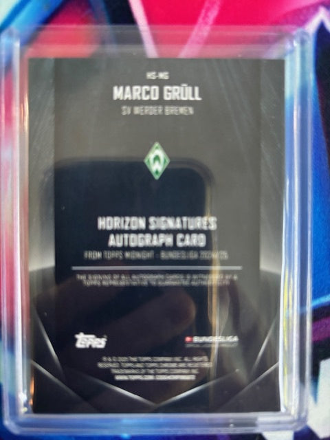 2024-25 Topps Midnight Bundesliga #HS-MG Marco Grull Horizon Signatures 97/149 1