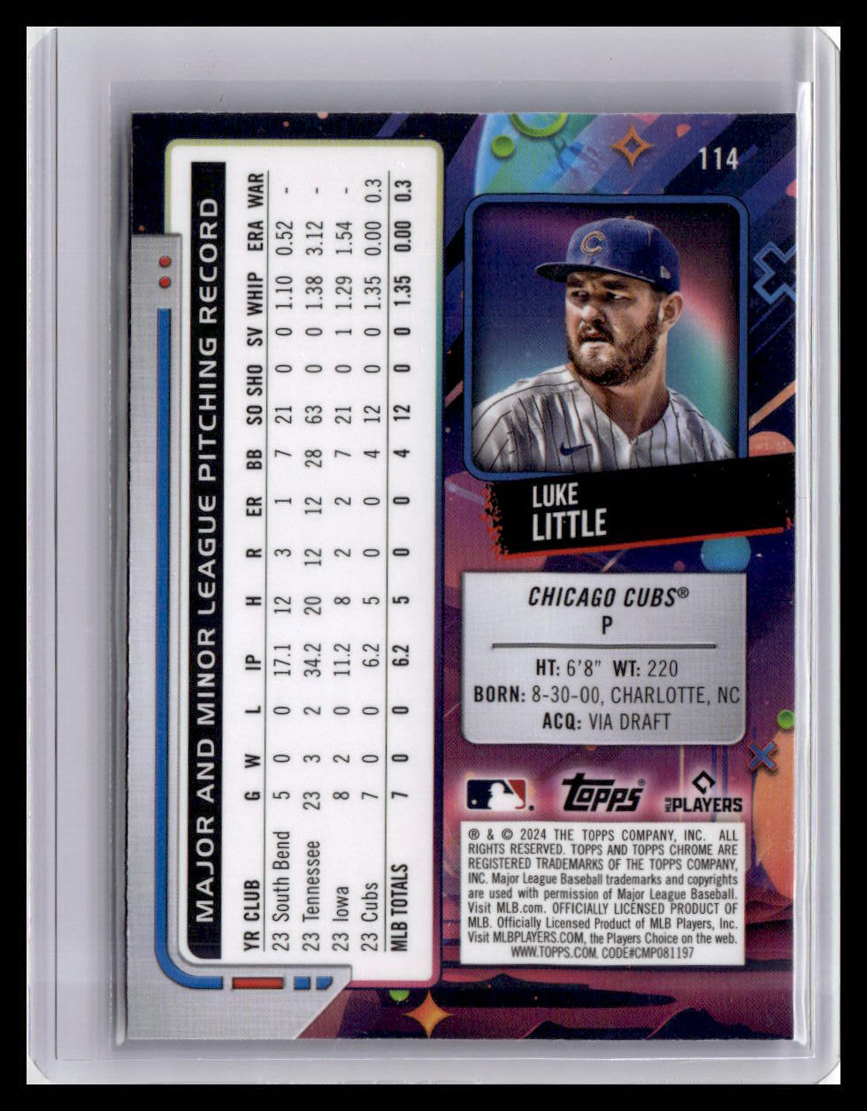 2024 Topps Chrome Cosmic #114 Luke Little