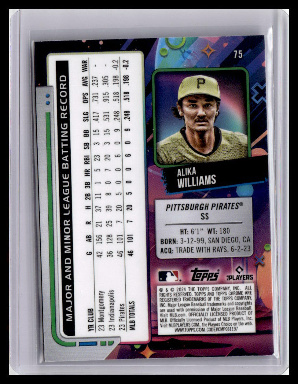 2024 Topps Chrome Cosmic #75 Alika Williams