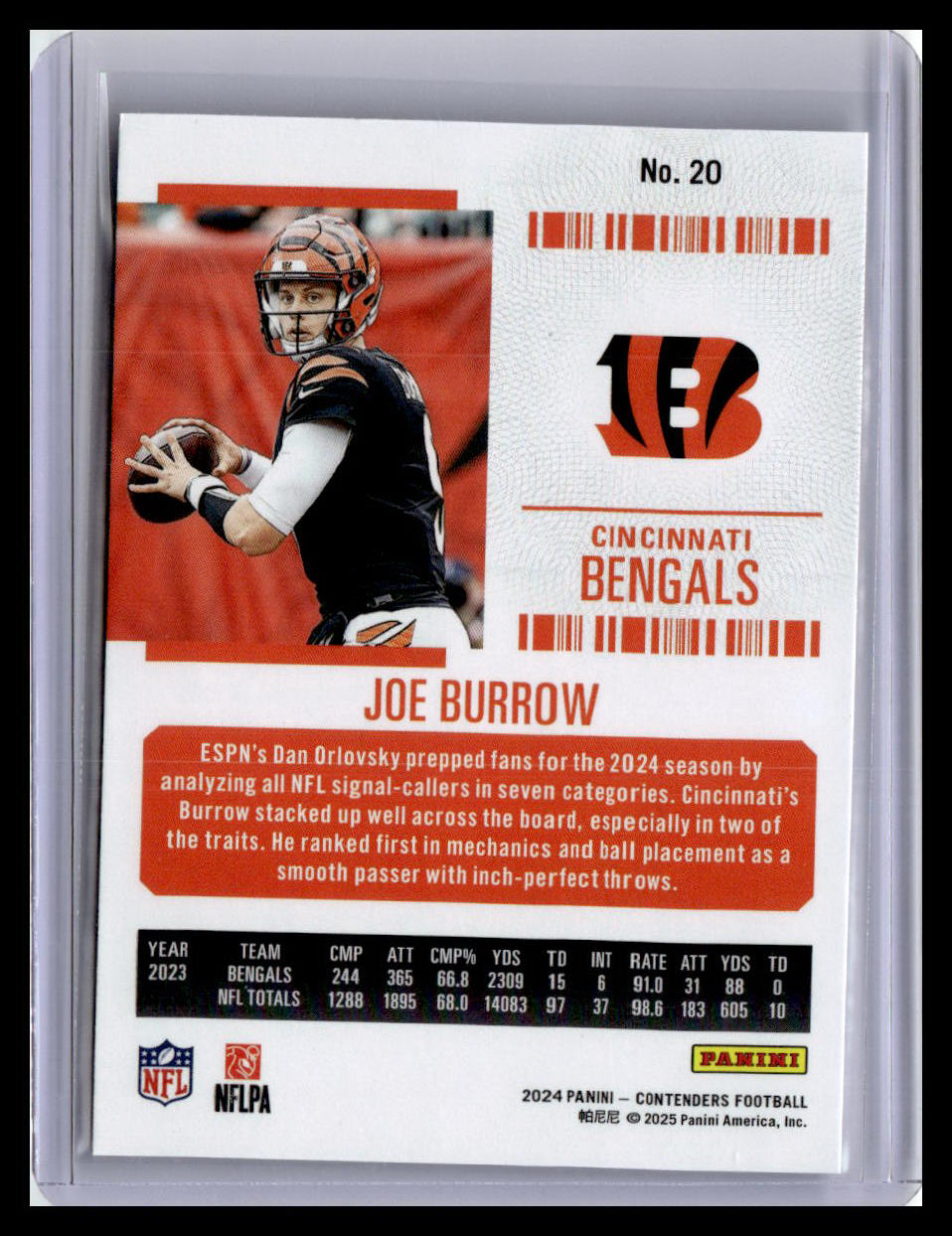 2024 Panini Contenders #20 Joe Burrow