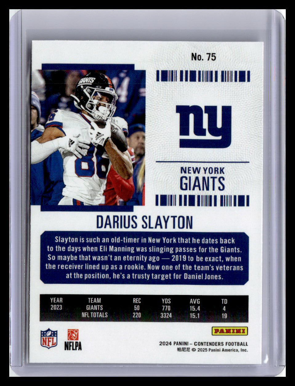 2024 Panini Contenders #75 Darius Slayton