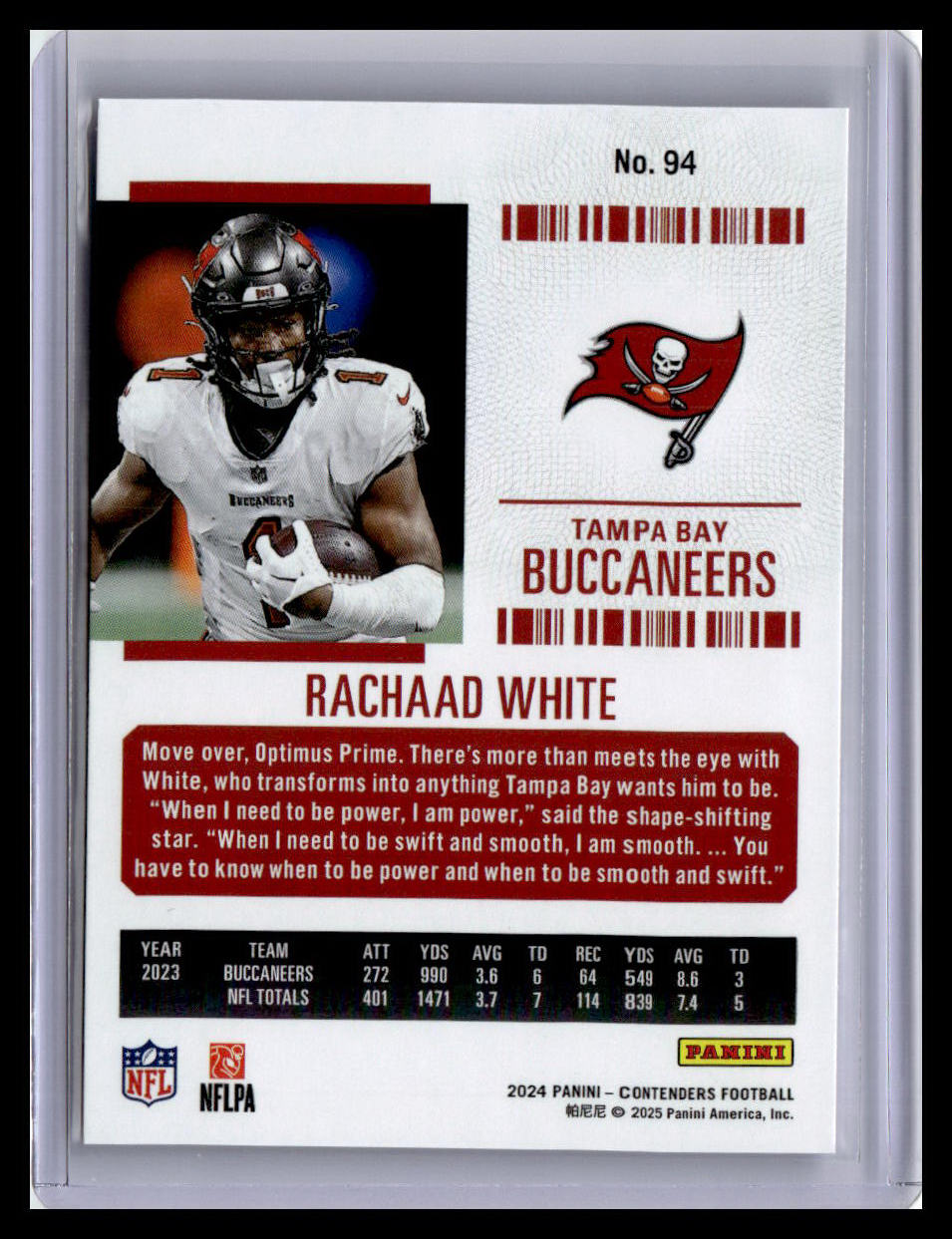 2024 Panini Contenders #94 Rachaad White