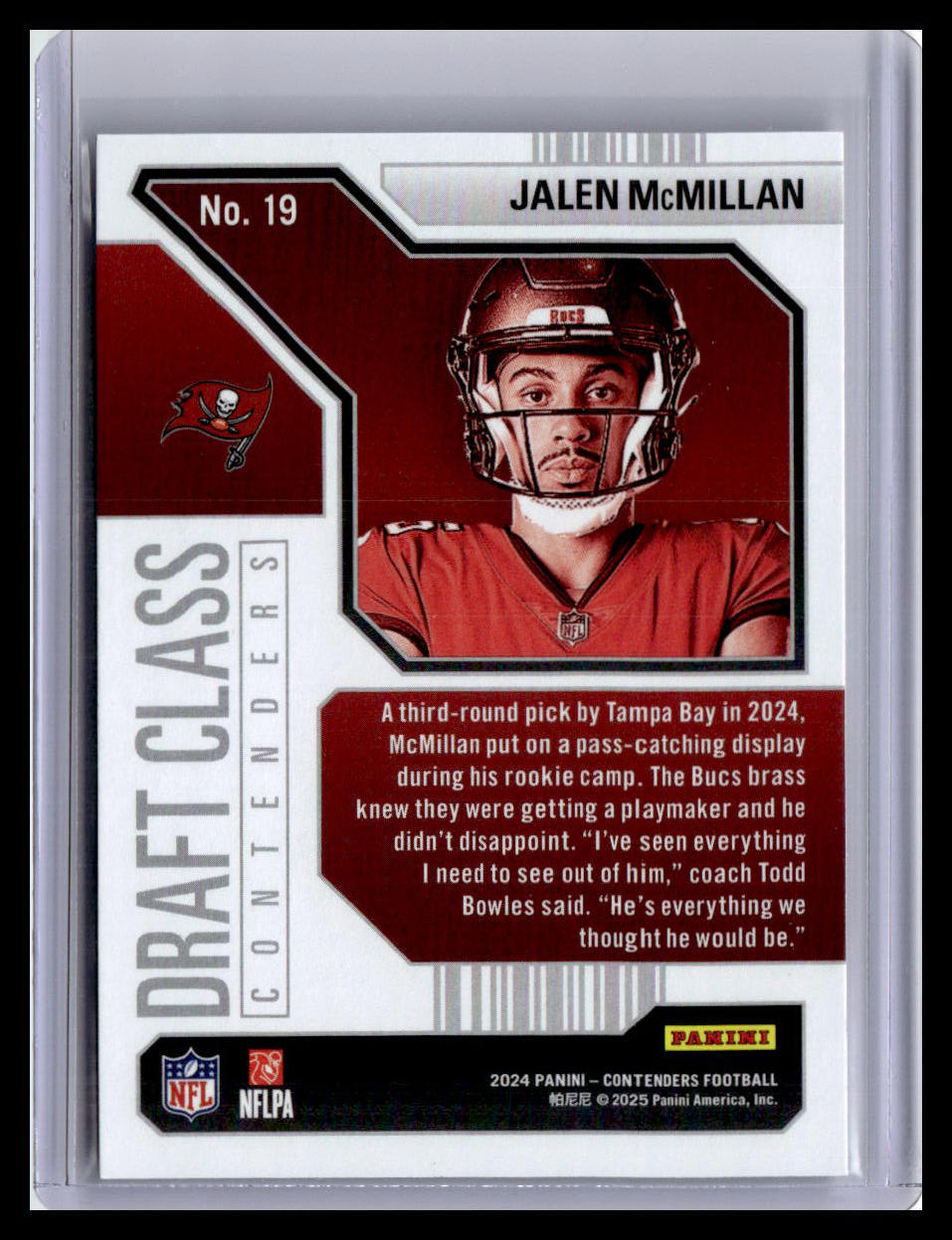 2024 Panini Contenders #19 Jalen McMillan Draft Class Contenders