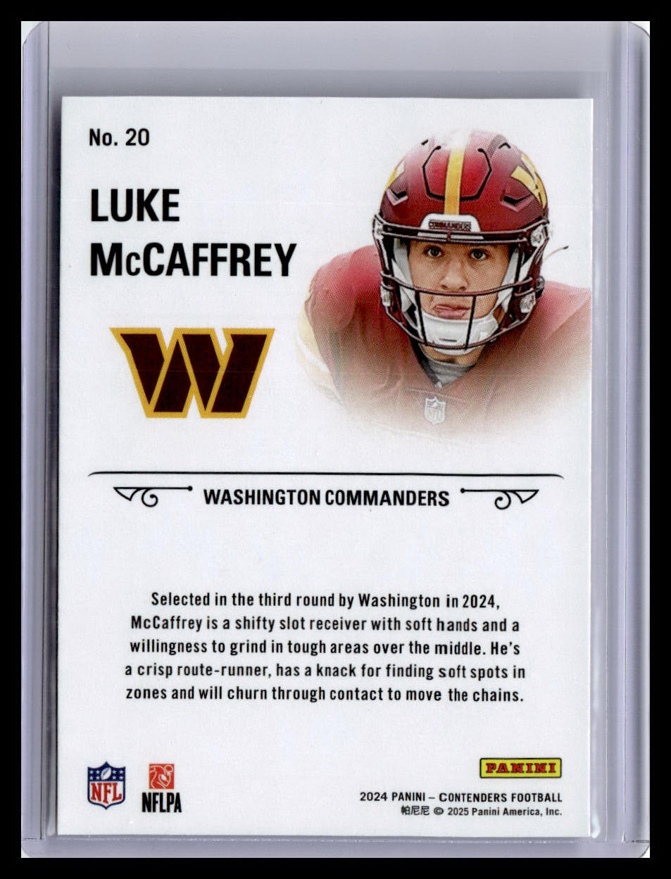 2024 Panini Contenders #20 Luke McCaffrey