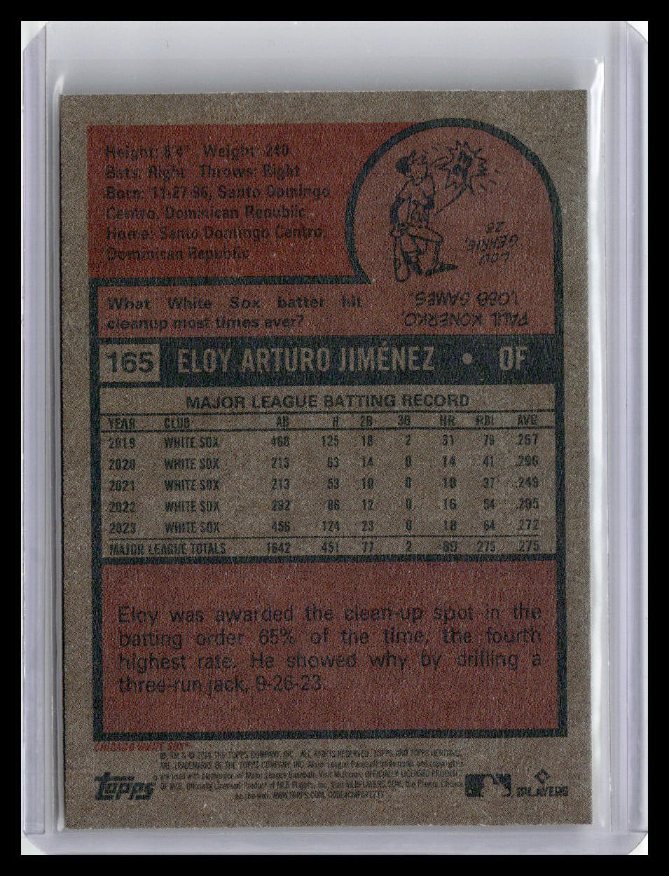 2024 Topps Heritage #165 Eloy Jiménez