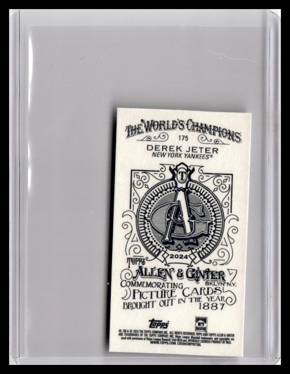 2024 Topps Allen & Ginter #175 Derek Jeter Mini