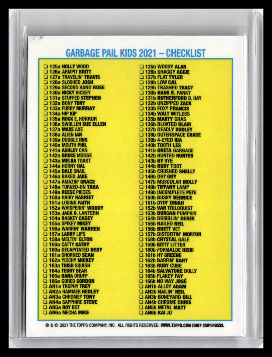 2021 Topps Chrome Garbage Pail Kids Original Series 4 #125a Holly Wood