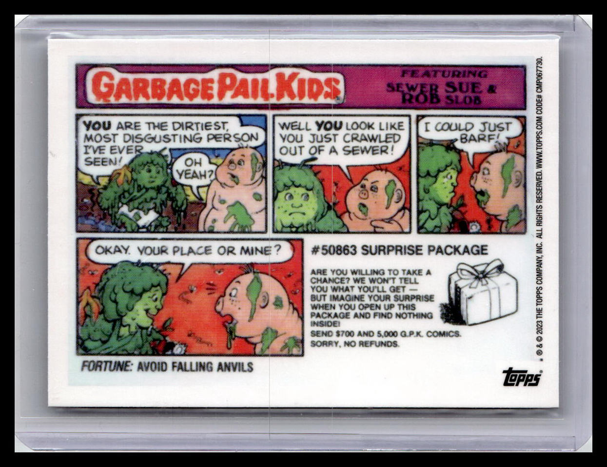 2023 Topps Chrome Garbage Pail Kids Original Series 6 #228b Uncool Carl