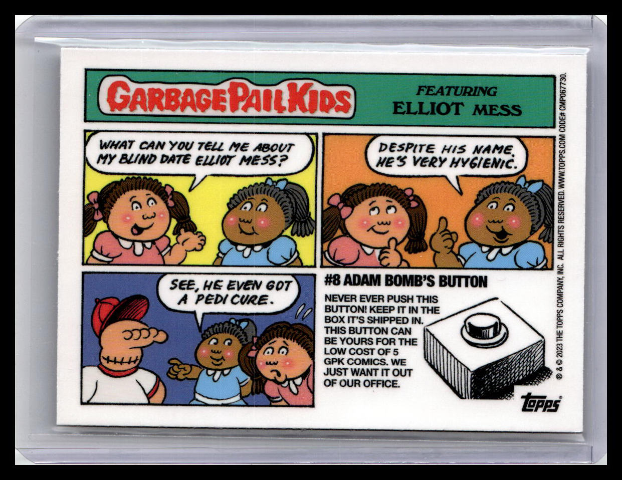 2023 Topps Chrome Garbage Pail Kids Original Series 6 #251b Crapping Koons