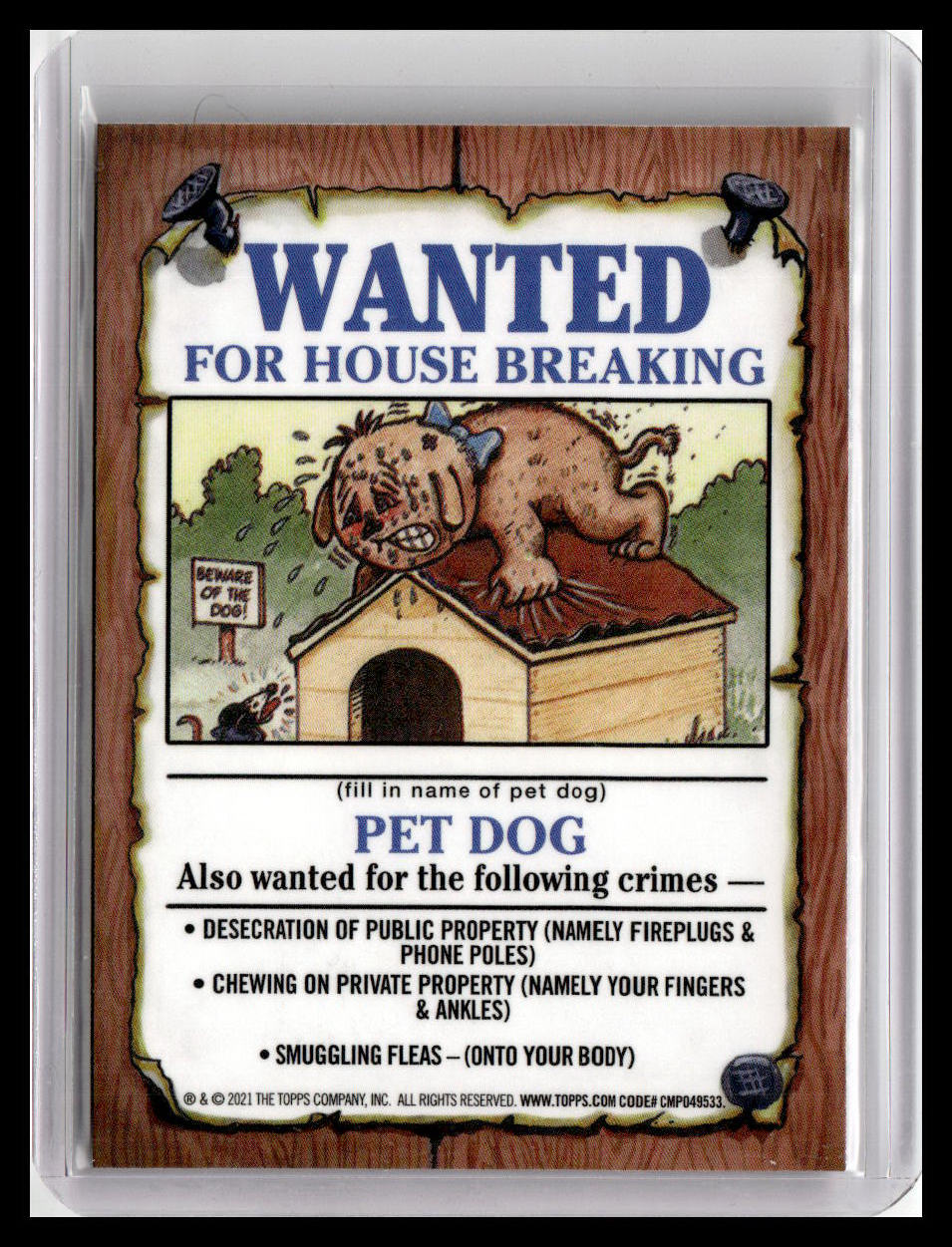 2021 Topps Chrome Garbage Pail Kids Original Series 4 #165b Flakey Fay