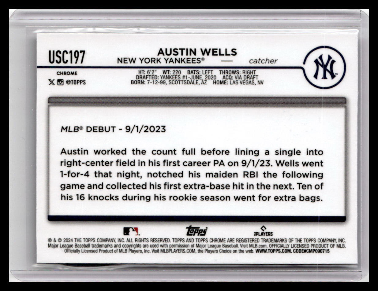 2024 Topps Chrome Update #USC197 Austin Wells