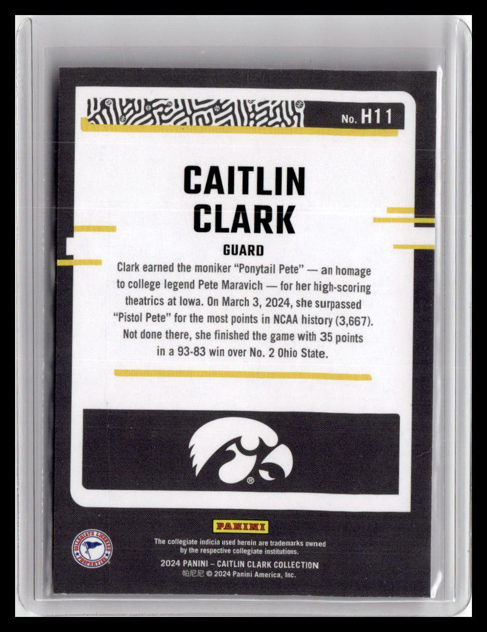2024 Donruss Caitlin Clark Collection - Caitlin Clark Highlights Red Target Foil #11