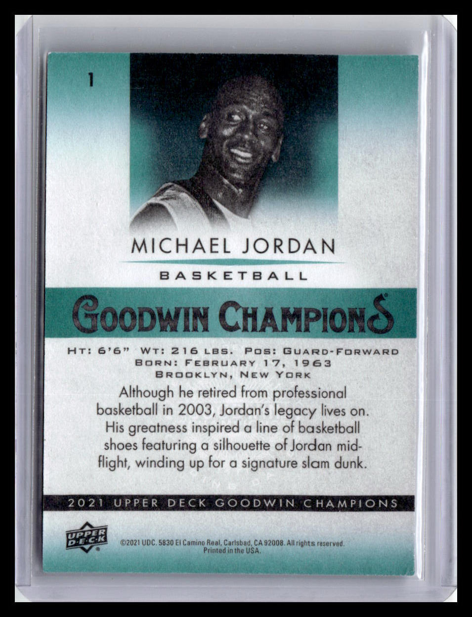 2021 Goodwin Champions Michael Jordan #1