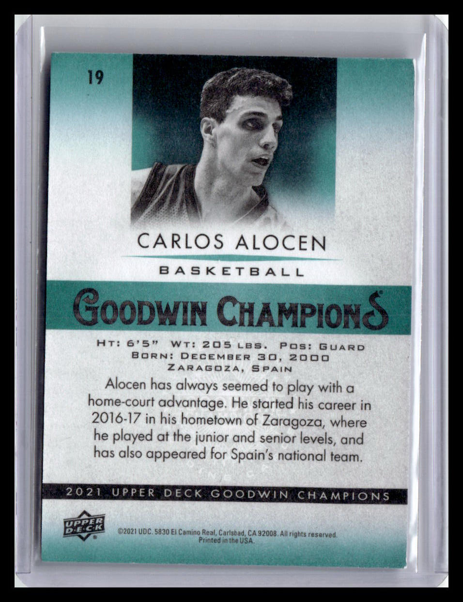 2021 Goodwin Champions Carlos Alocen #19