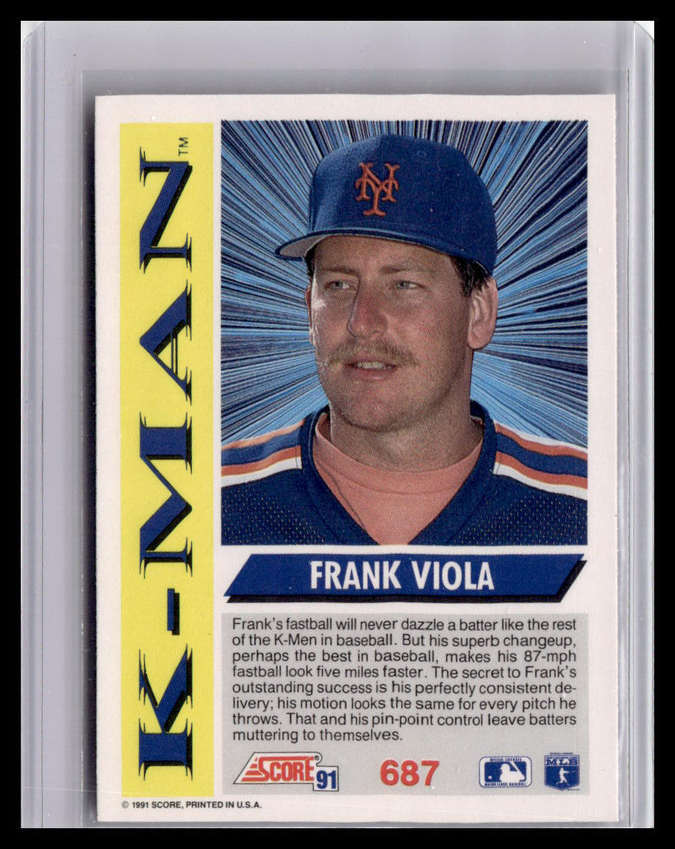 1991 Score Frank Viola K-Man #687