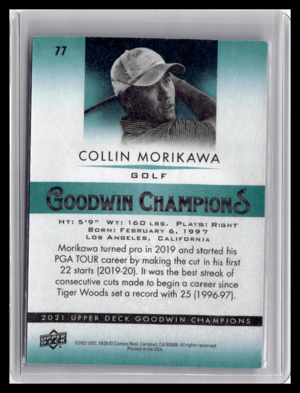 2021 Goodwin Champions Collin Morikawa #77