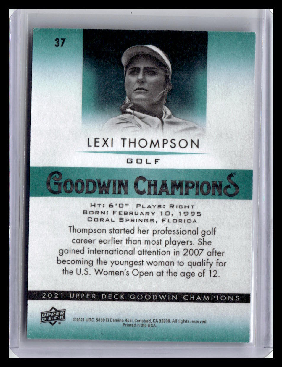2021 Goodwin Champions Lexi Thompson #37