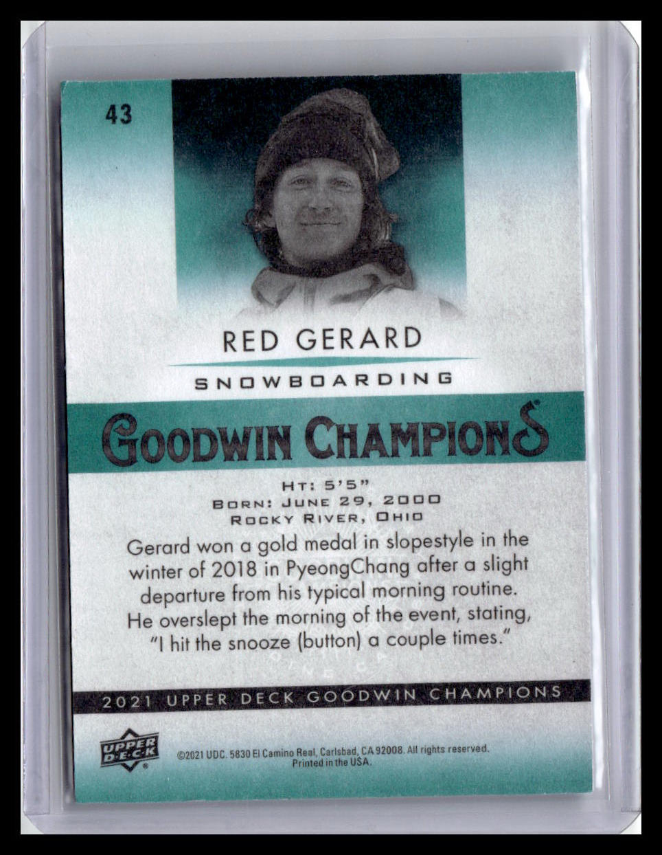2021 Goodwin Champions Red Gerard #43